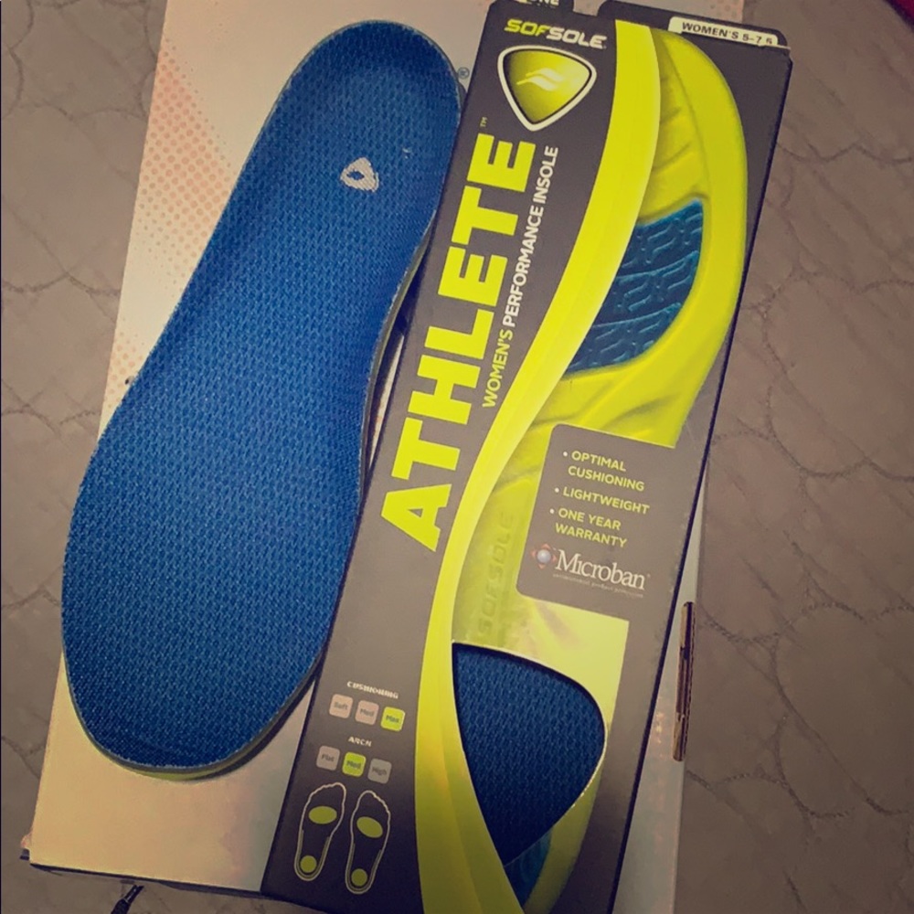 Athletic women’s insoles size 5-7